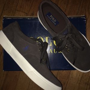 Brown Polo Ralph Lauren Lace Up Shoes